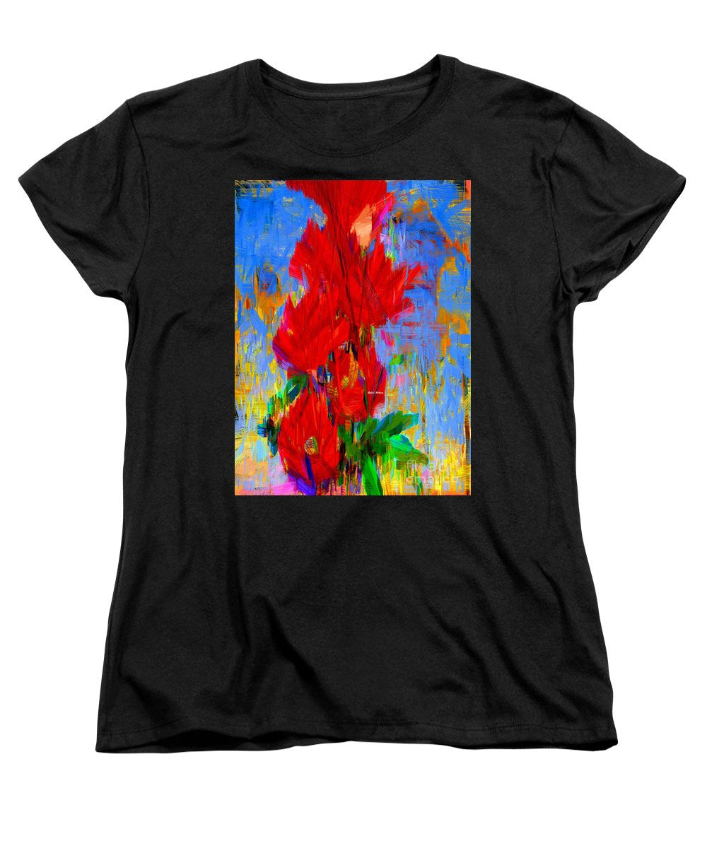 Women's T-Shirt (Standard Cut) - Red Bouquet