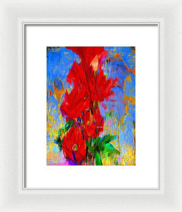 Framed Print - Red Bouquet