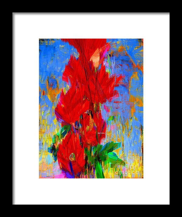 Framed Print - Red Bouquet