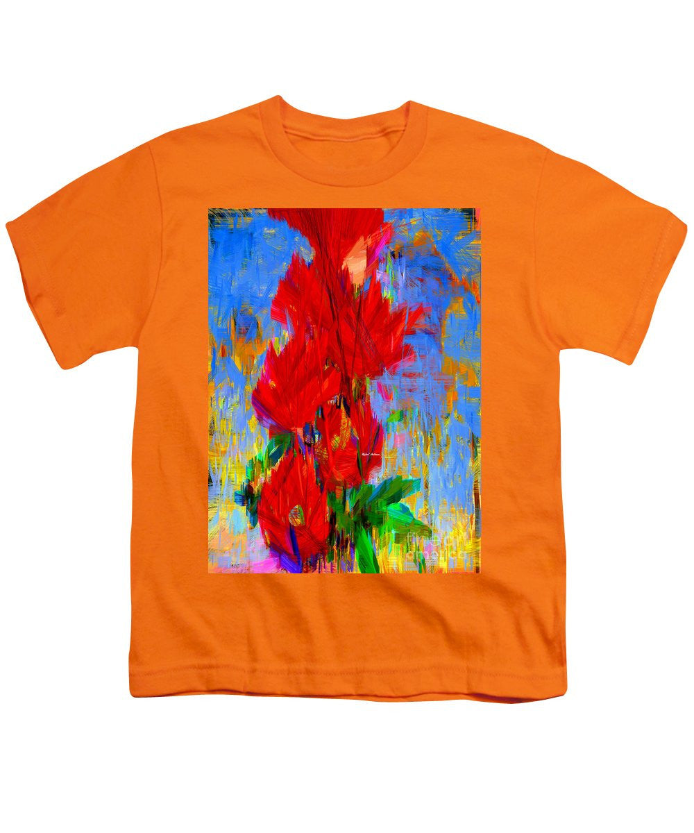 T-shirt pour jeunes - Bouquet rouge