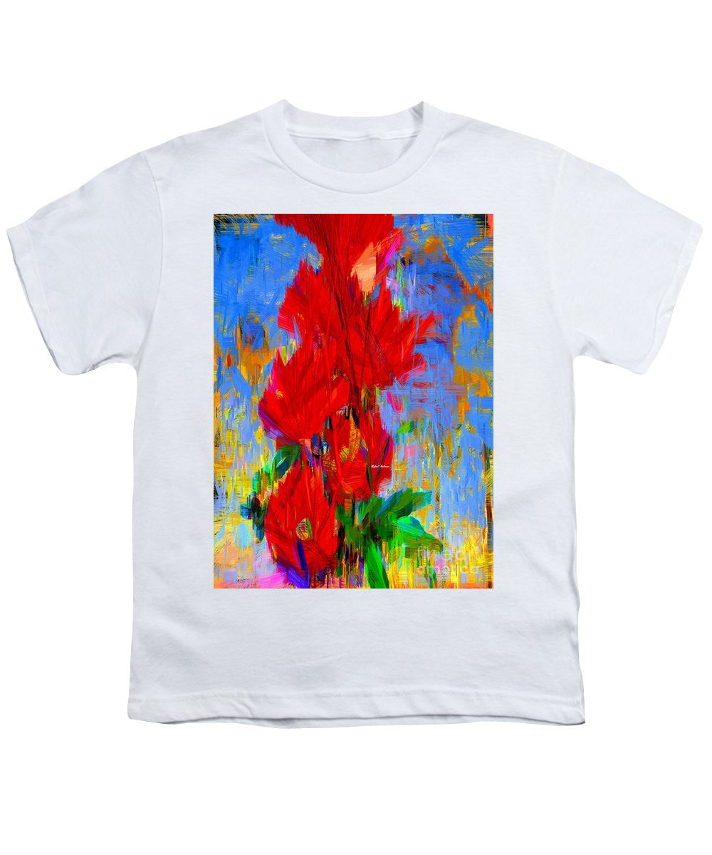 T-shirt pour jeunes - Bouquet rouge