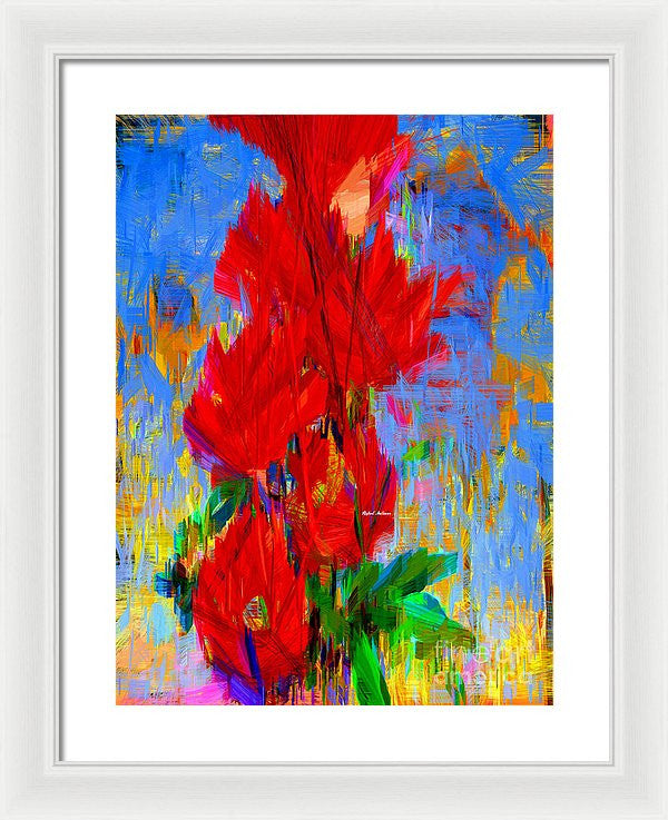 Framed Print - Red Bouquet