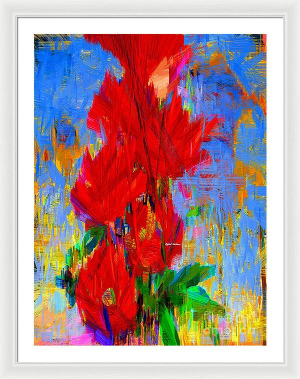 Framed Print - Red Bouquet