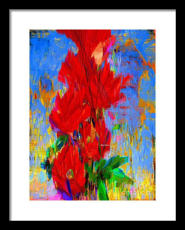 Framed Print - Red Bouquet