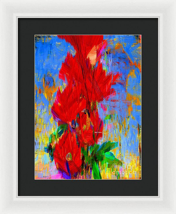 Framed Print - Red Bouquet