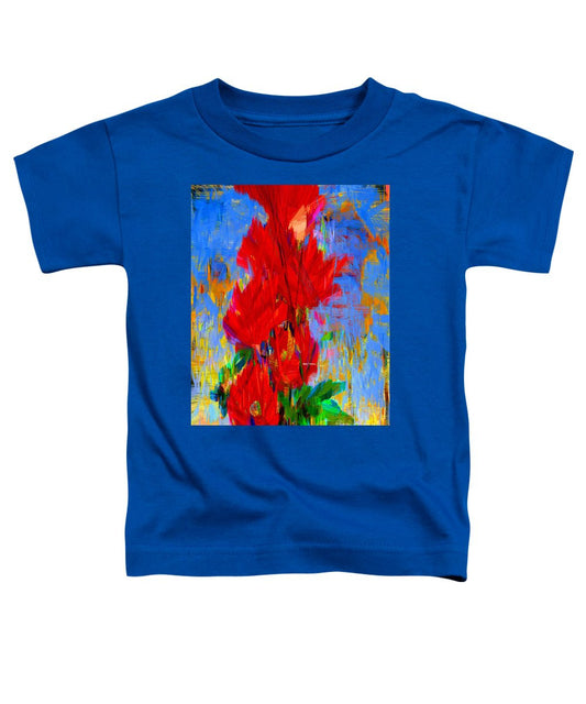 Toddler T-Shirt - Red Bouquet