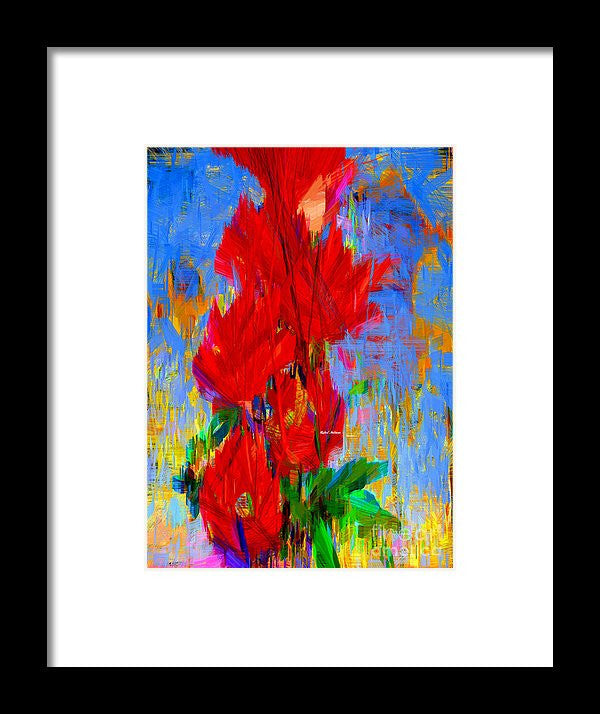 Framed Print - Red Bouquet