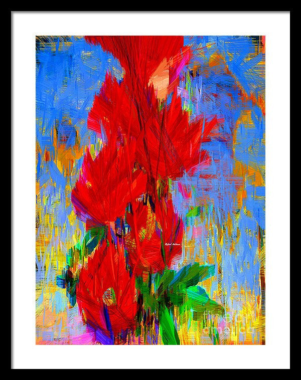 Framed Print - Red Bouquet