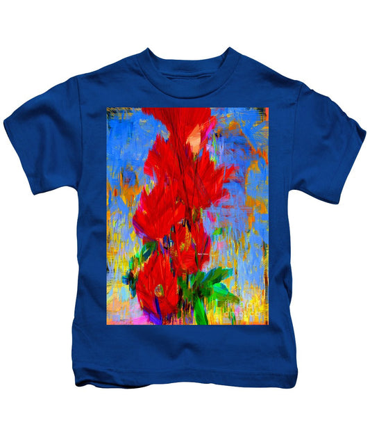 Kids T-Shirt - Red Bouquet