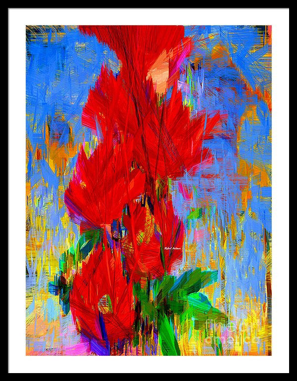 Framed Print - Red Bouquet