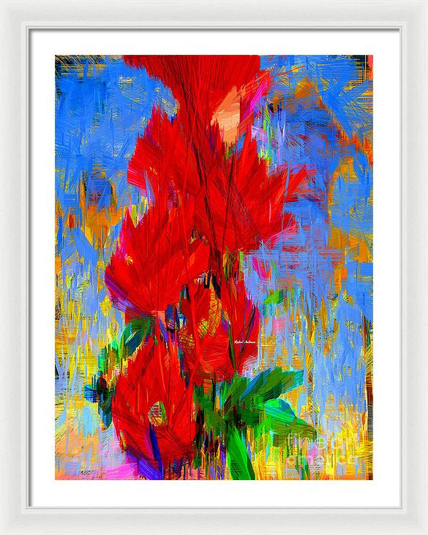 Framed Print - Red Bouquet