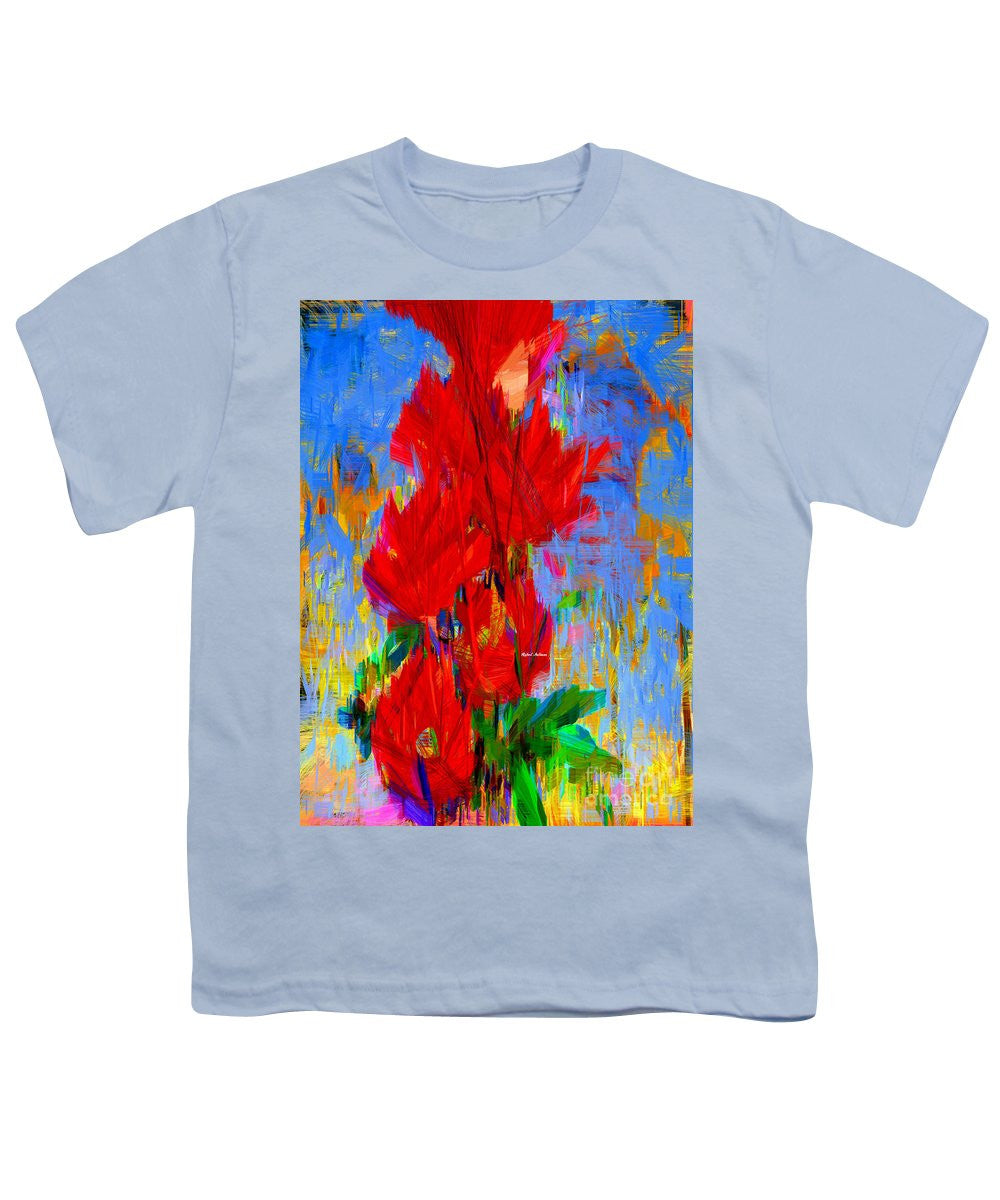 T-shirt pour jeunes - Bouquet rouge