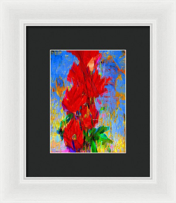 Framed Print - Red Bouquet