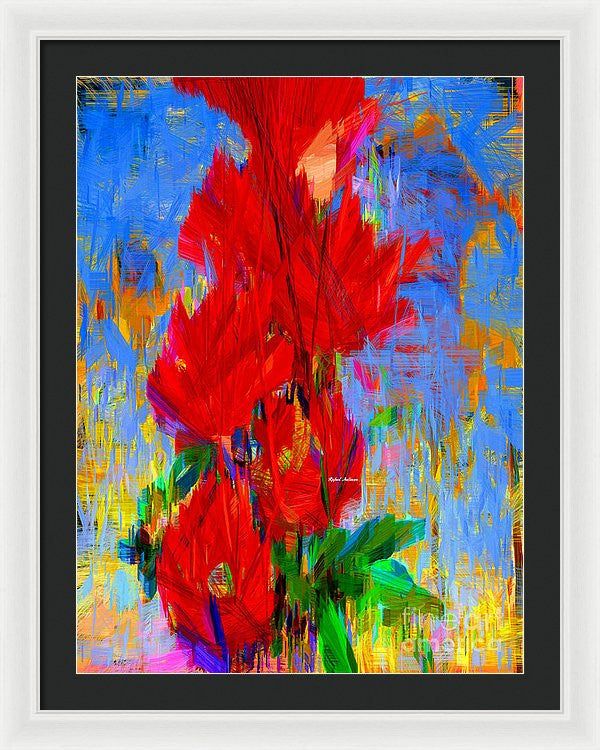 Framed Print - Red Bouquet