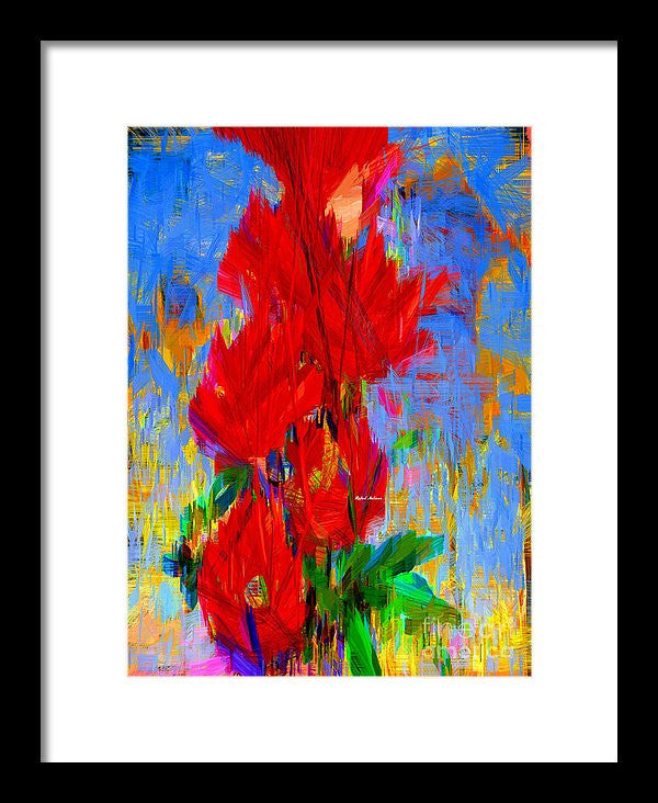 Framed Print - Red Bouquet