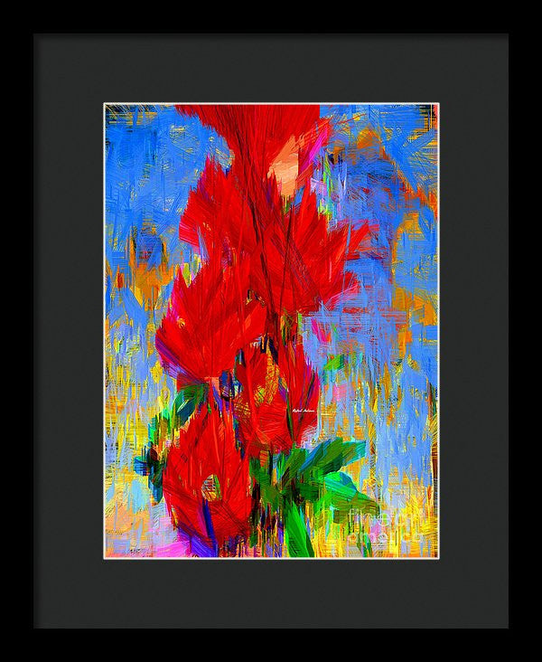 Framed Print - Red Bouquet