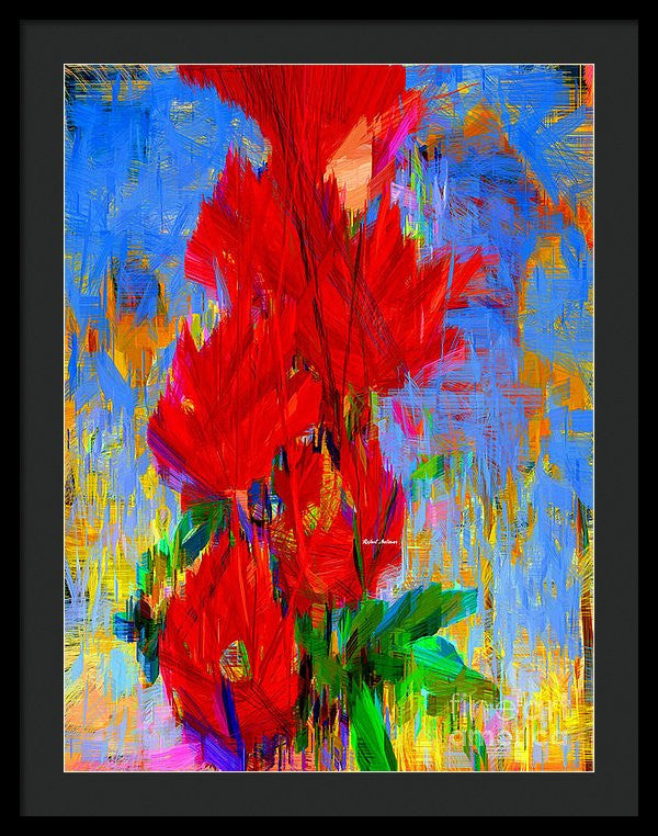 Framed Print - Red Bouquet