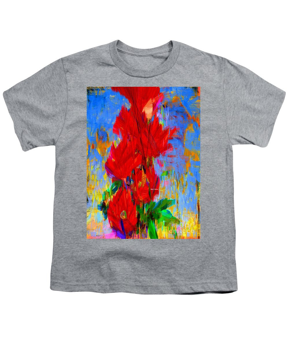 T-shirt pour jeunes - Bouquet rouge