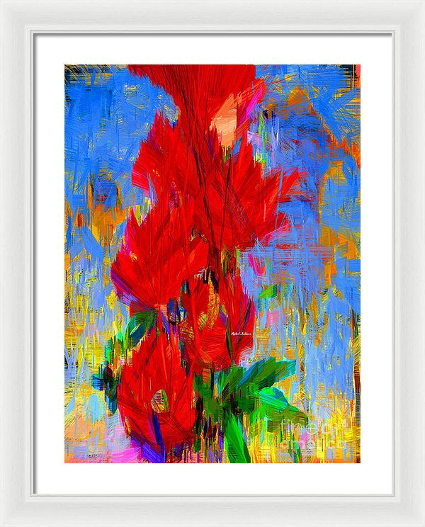 Framed Print - Red Bouquet