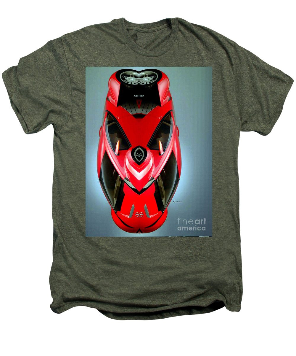 T-shirt Premium pour homme - Voiture rouge 006