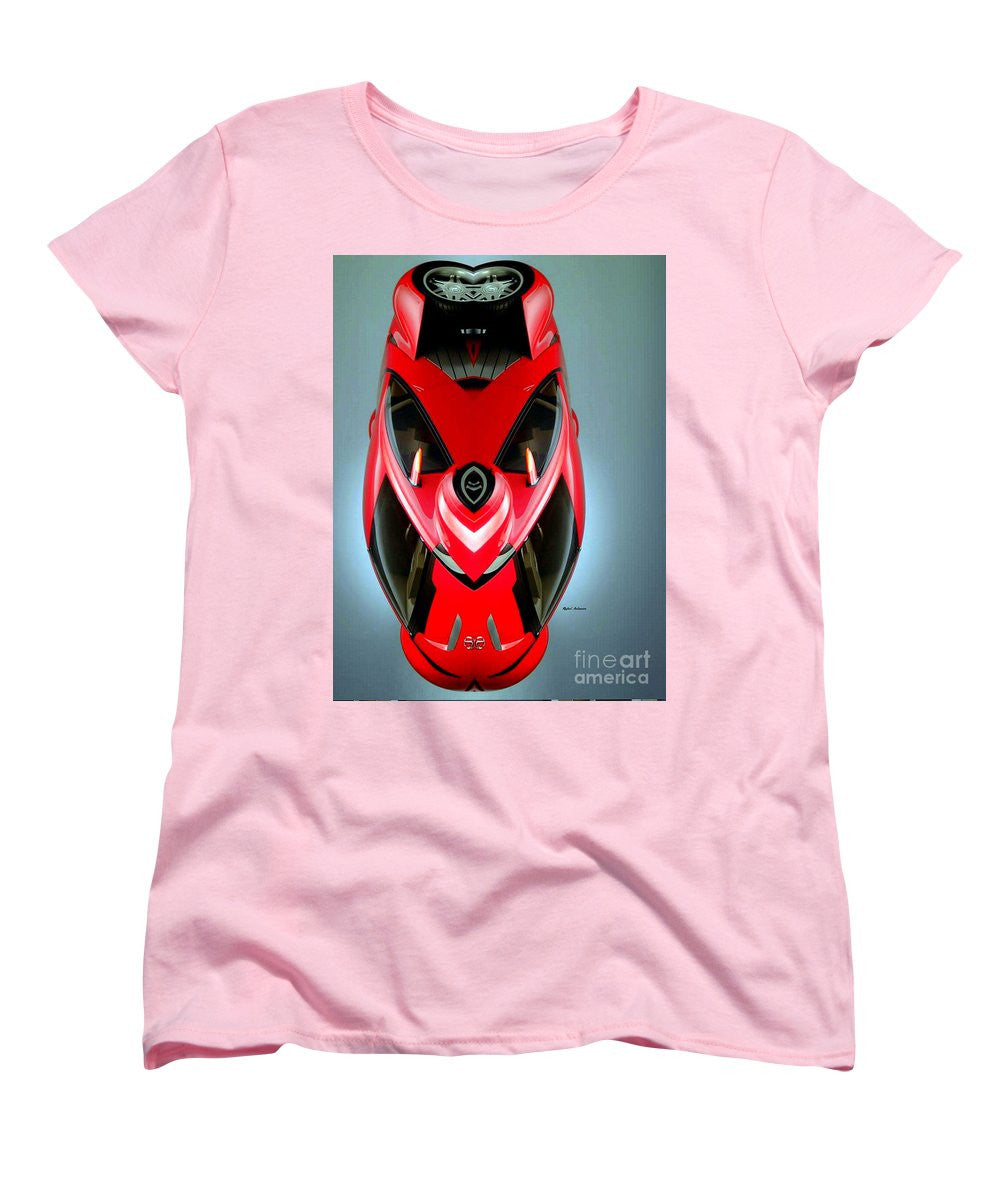Women's T-Shirt (Standard Cut) - Red Car 006