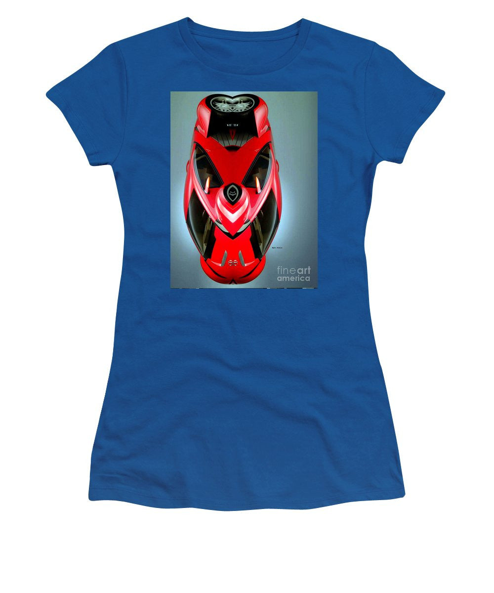 Women's T-Shirt (Junior Cut) - Red Car 006