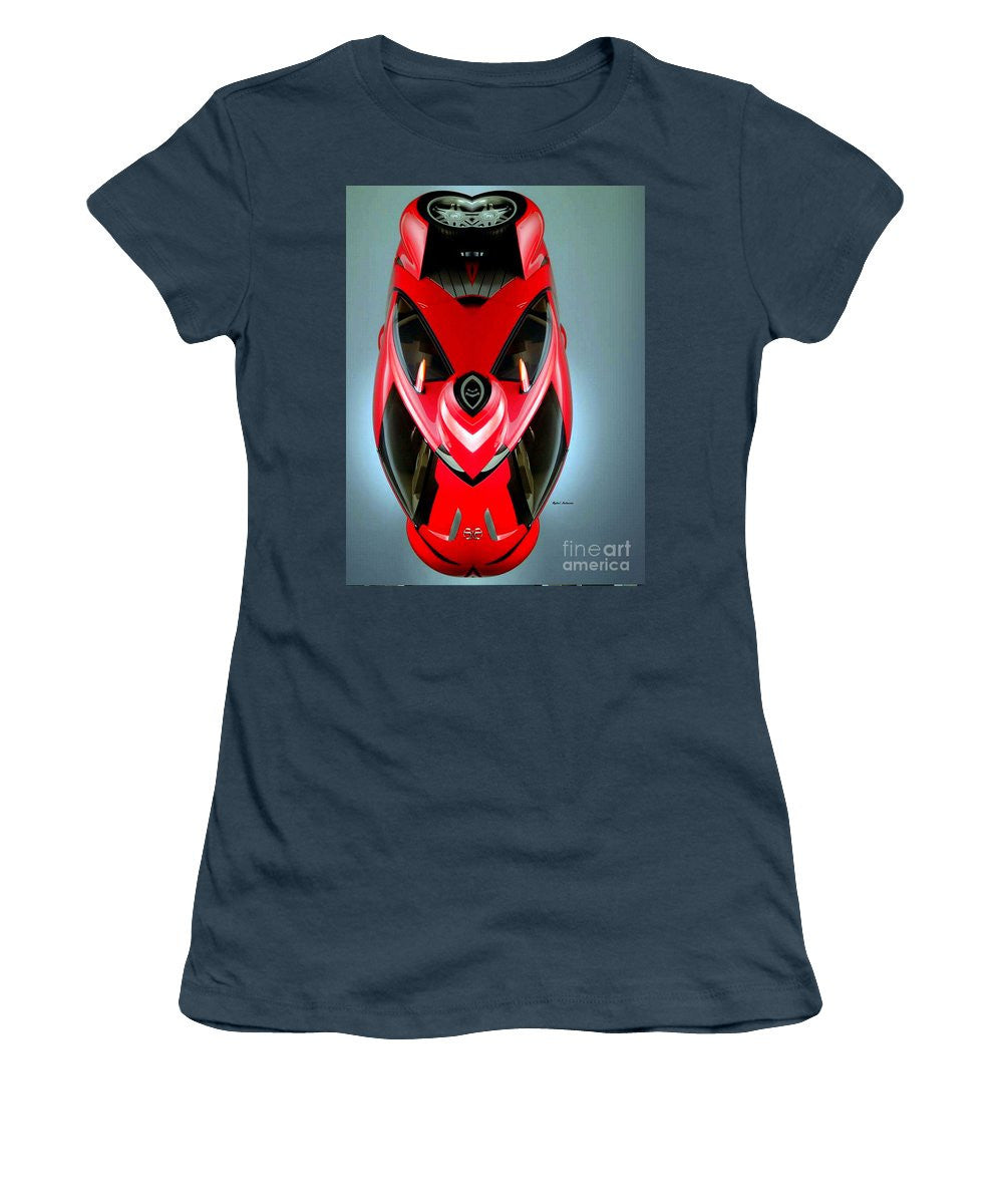 Women's T-Shirt (Junior Cut) - Red Car 006