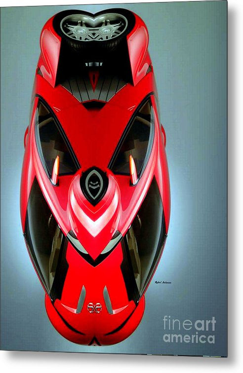 Metal Print - Red Car 006