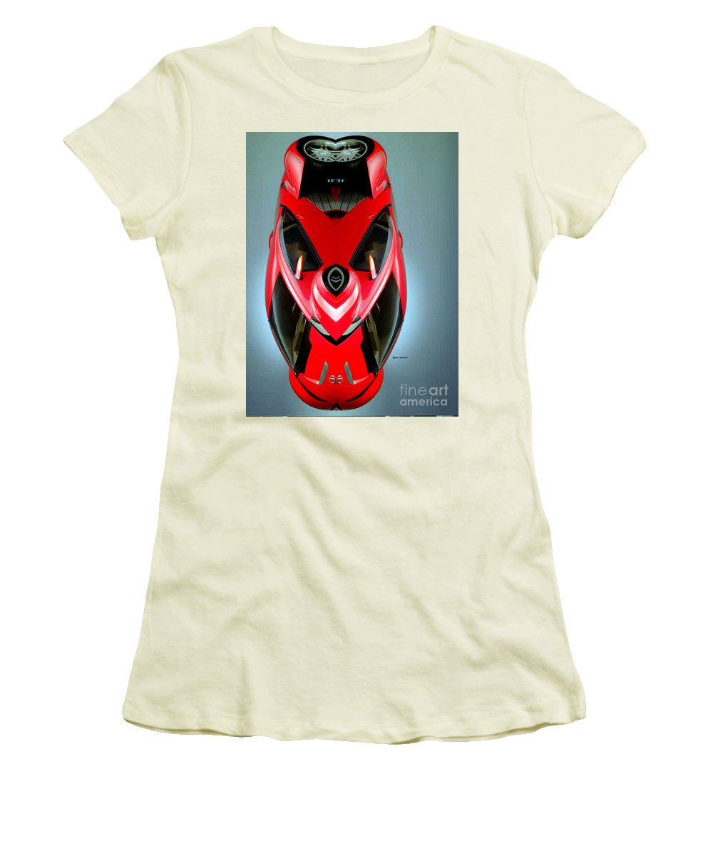 Women's T-Shirt (Junior Cut) - Red Car 006