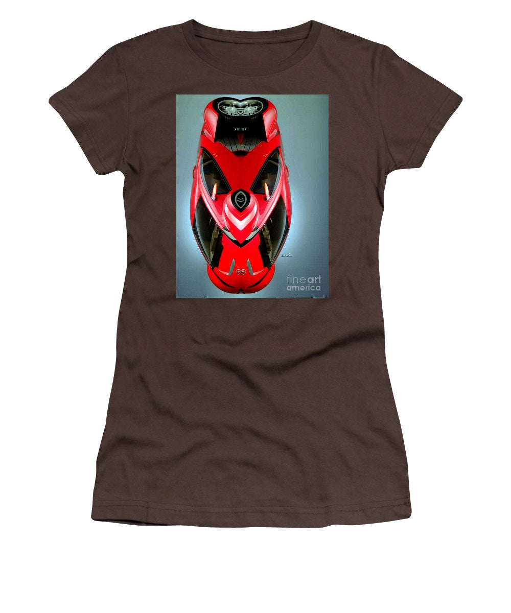 Women's T-Shirt (Junior Cut) - Red Car 006