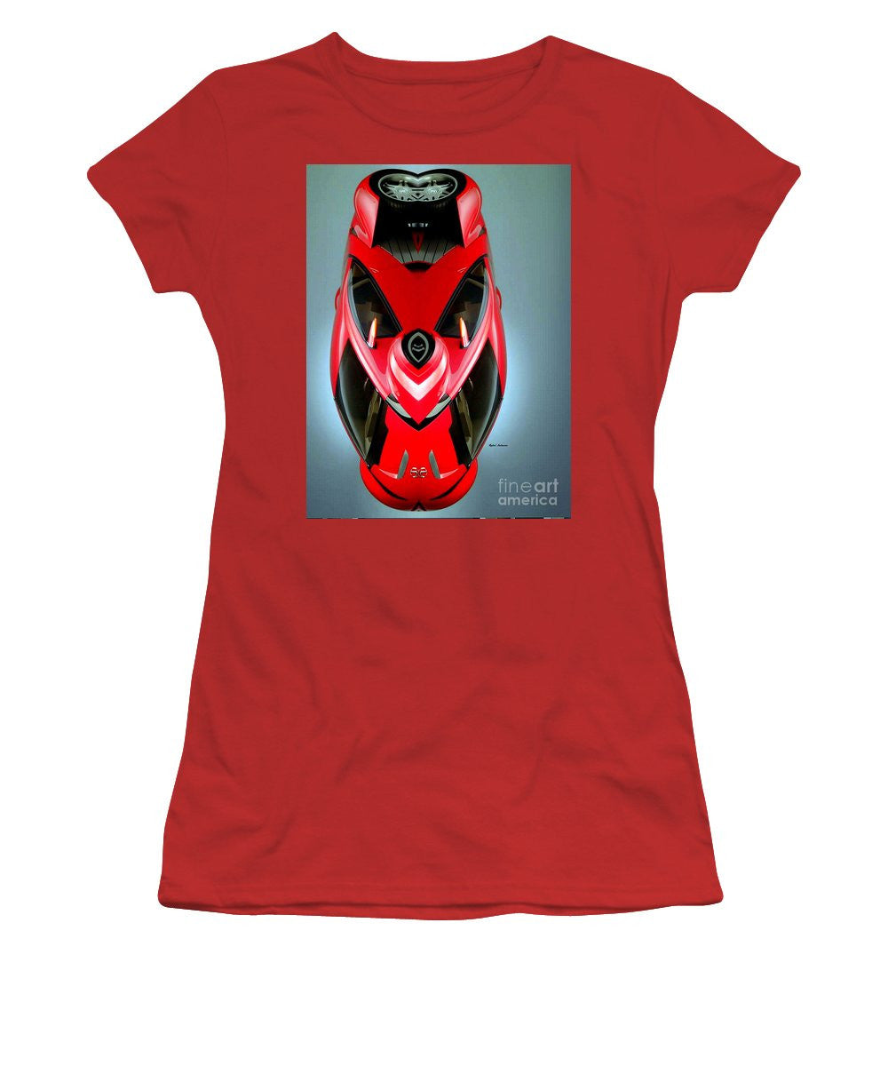 Women's T-Shirt (Junior Cut) - Red Car 006