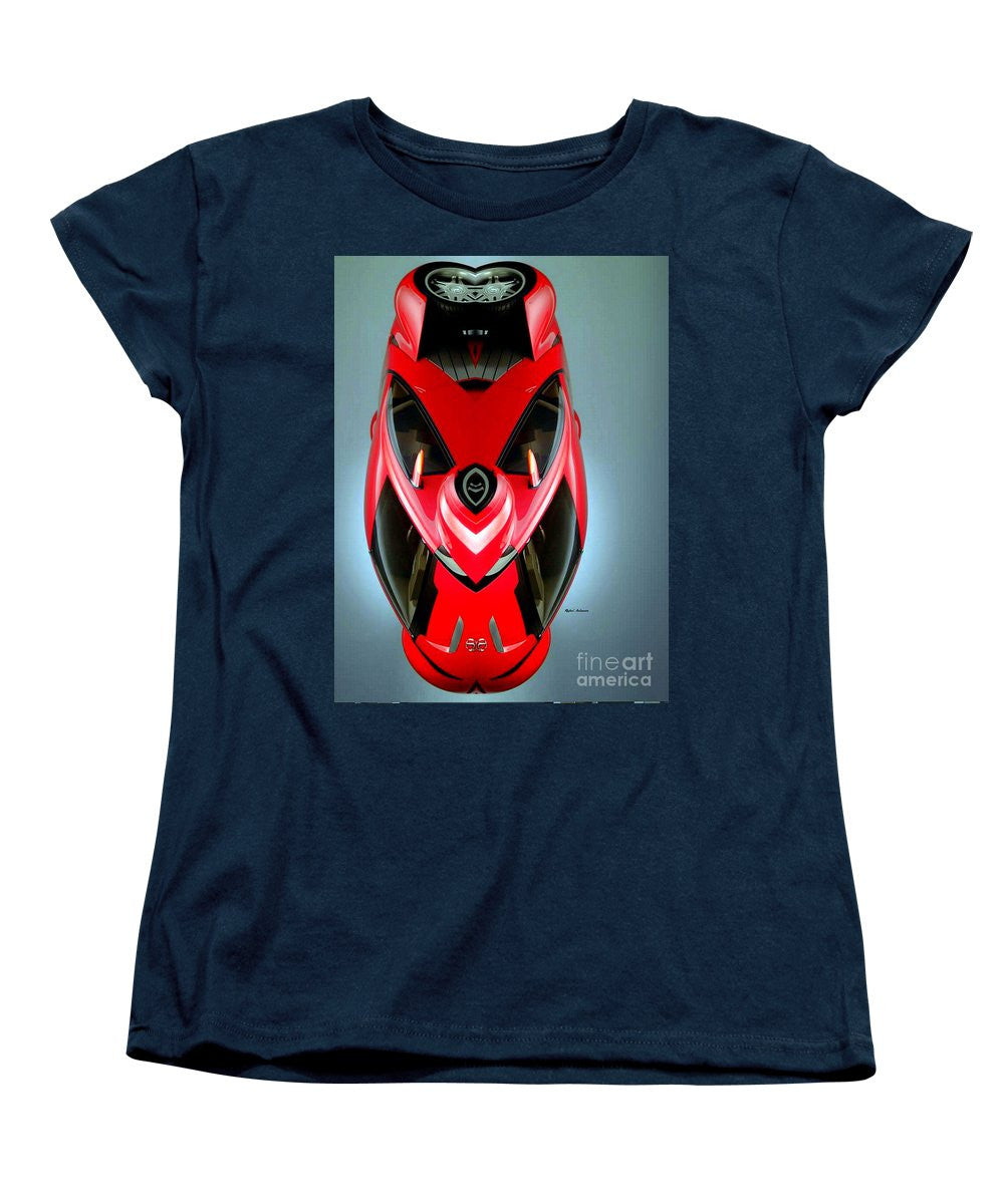 Women's T-Shirt (Standard Cut) - Red Car 006
