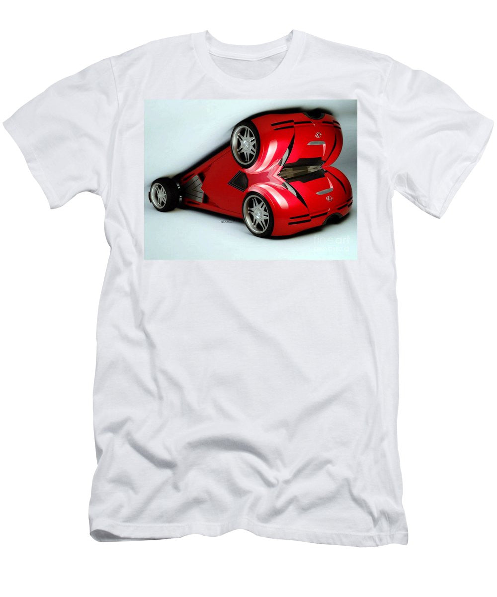 Men's T-Shirt (Slim Fit) - Red Car 007