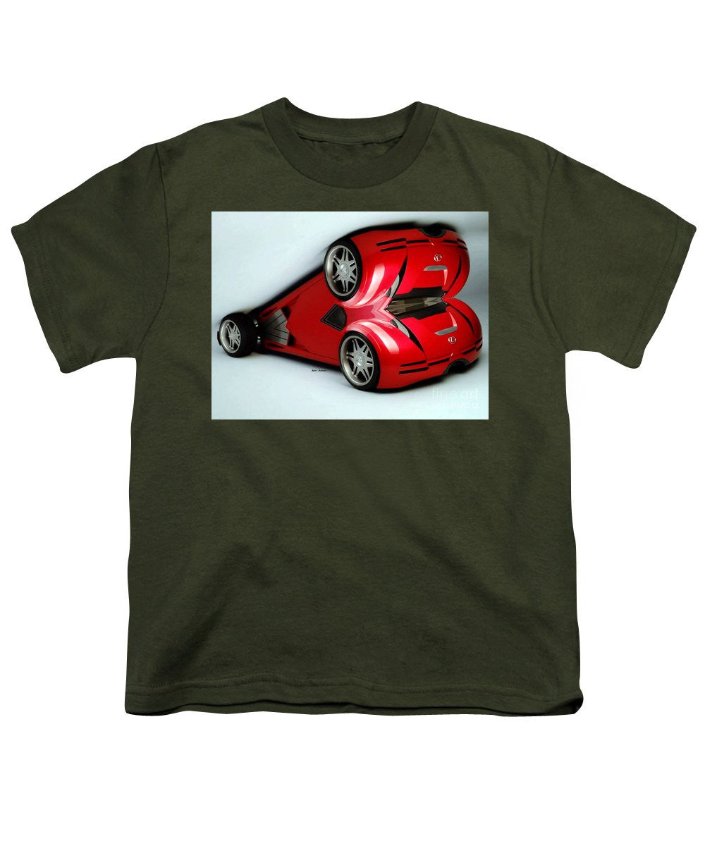 Youth T-Shirt - Red Car 007