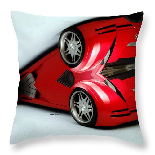 Coussin décoratif - Voiture rouge 007