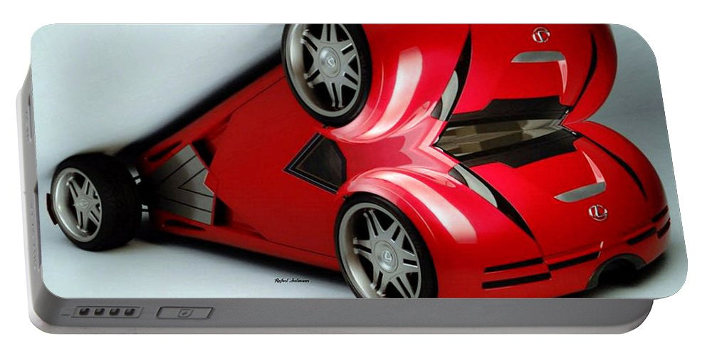 Portable Battery Charger - Red Car 007