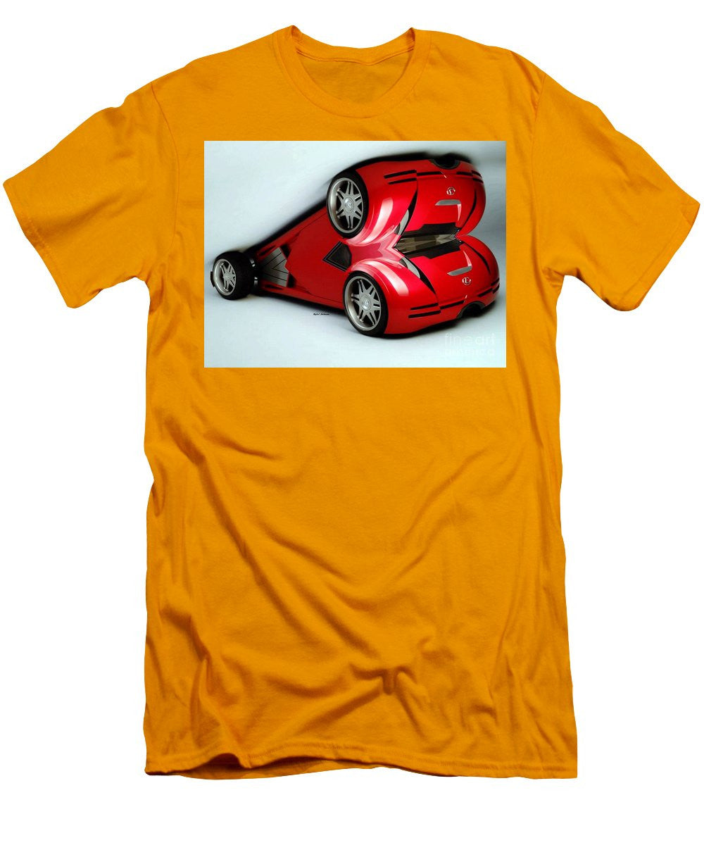 Men's T-Shirt (Slim Fit) - Red Car 007