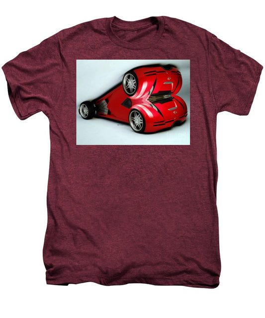 T-shirt Premium pour homme - Voiture rouge 007