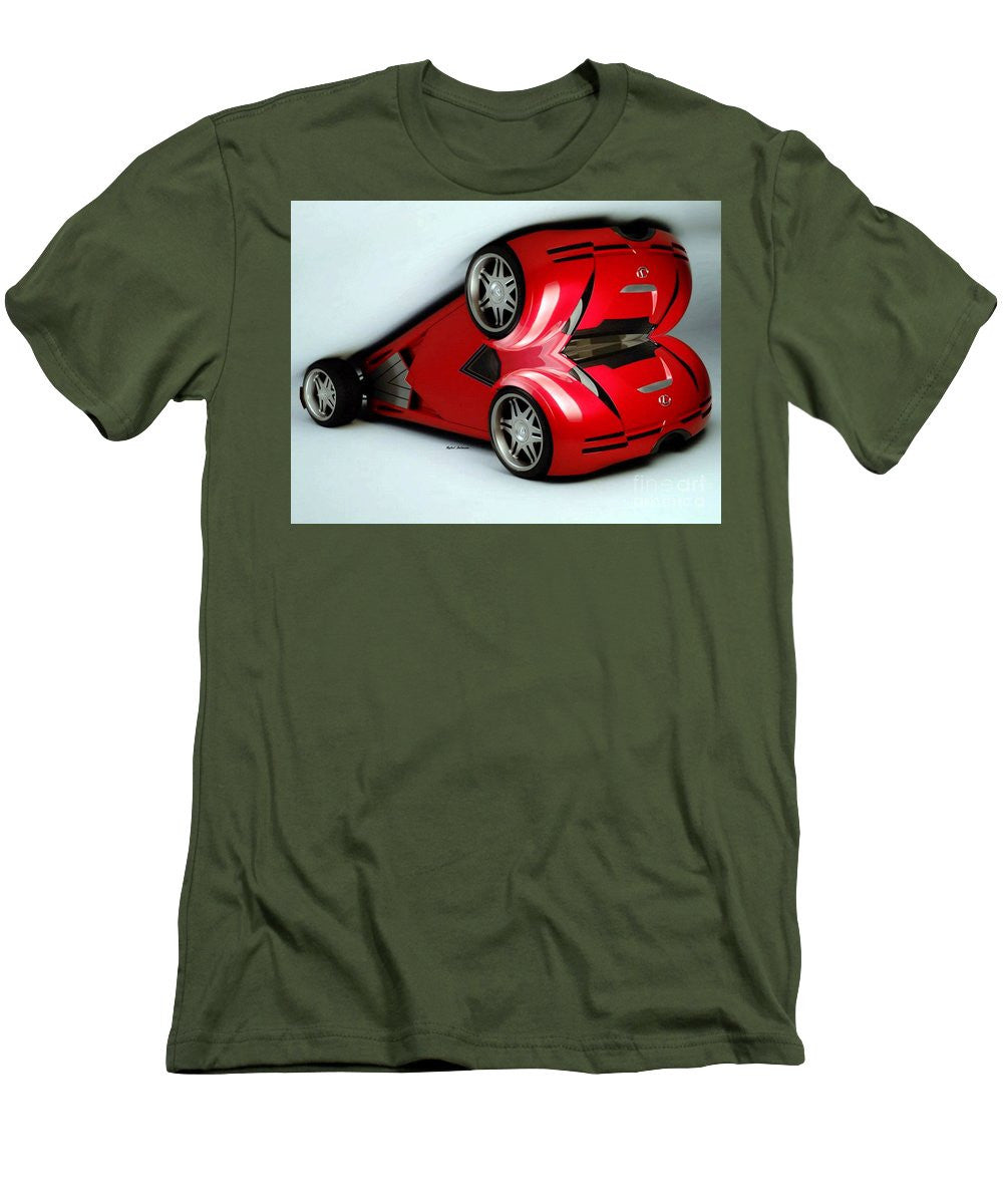 Men's T-Shirt (Slim Fit) - Red Car 007