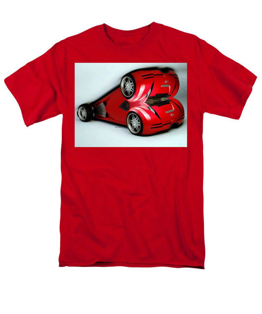 T-shirt pour homme (coupe standard) - Voiture rouge 007