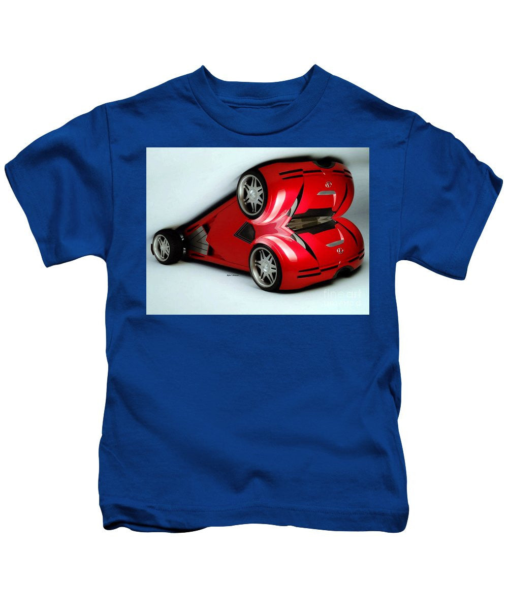 Kids T-Shirt - Red Car 007