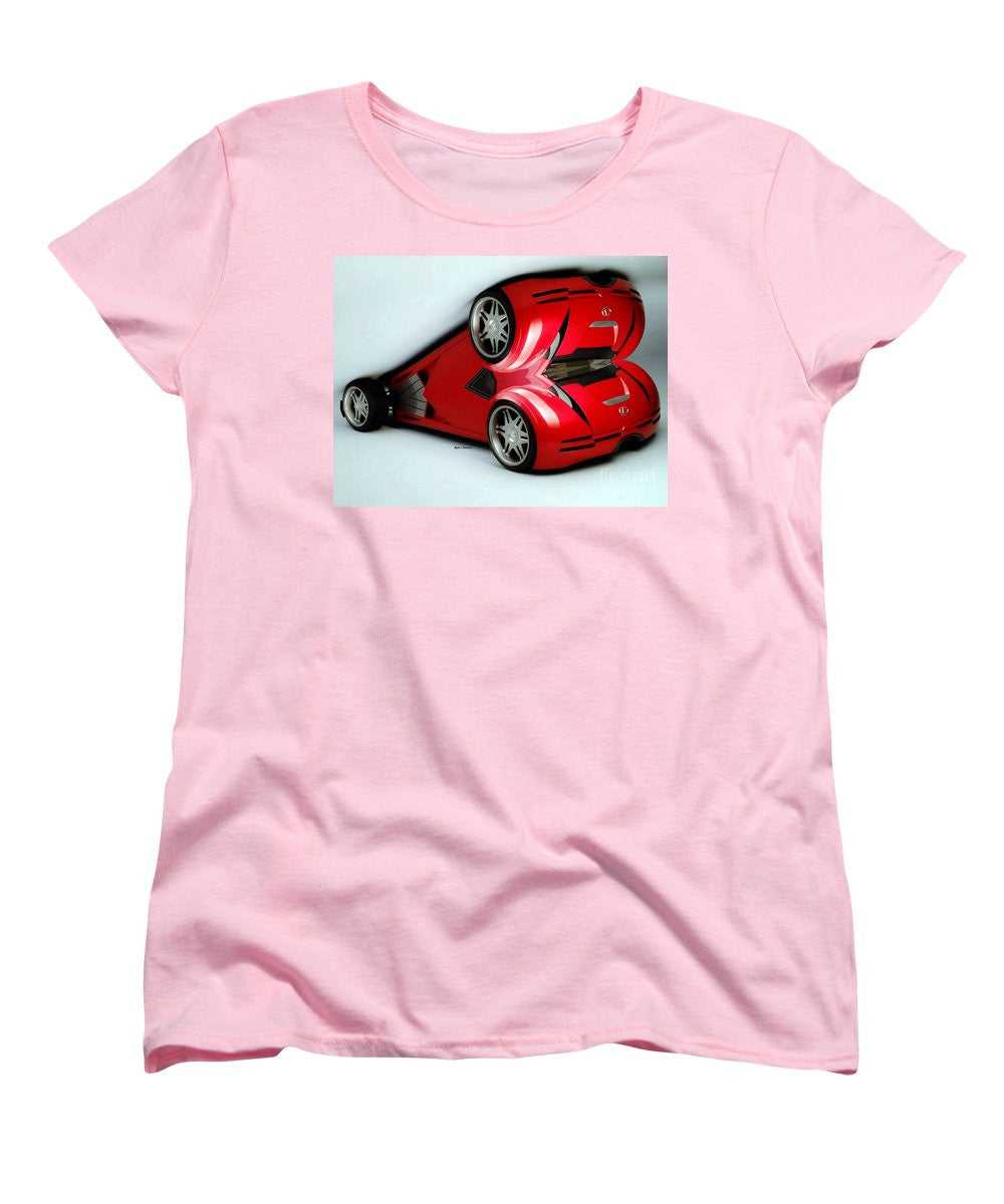Women's T-Shirt (Standard Cut) - Red Car 007