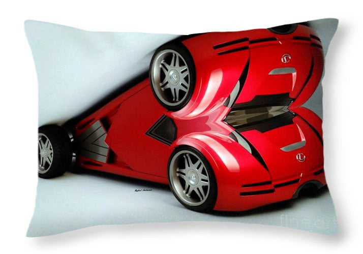 Throw Pillow - Red Car 007