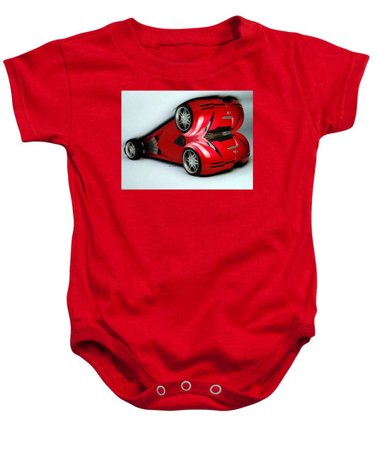 Grenouillère pour bébé - Voiture rouge 007