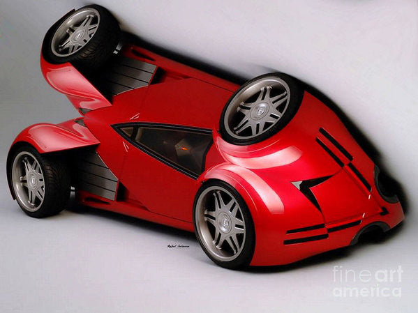 Art Print - Red Car 009