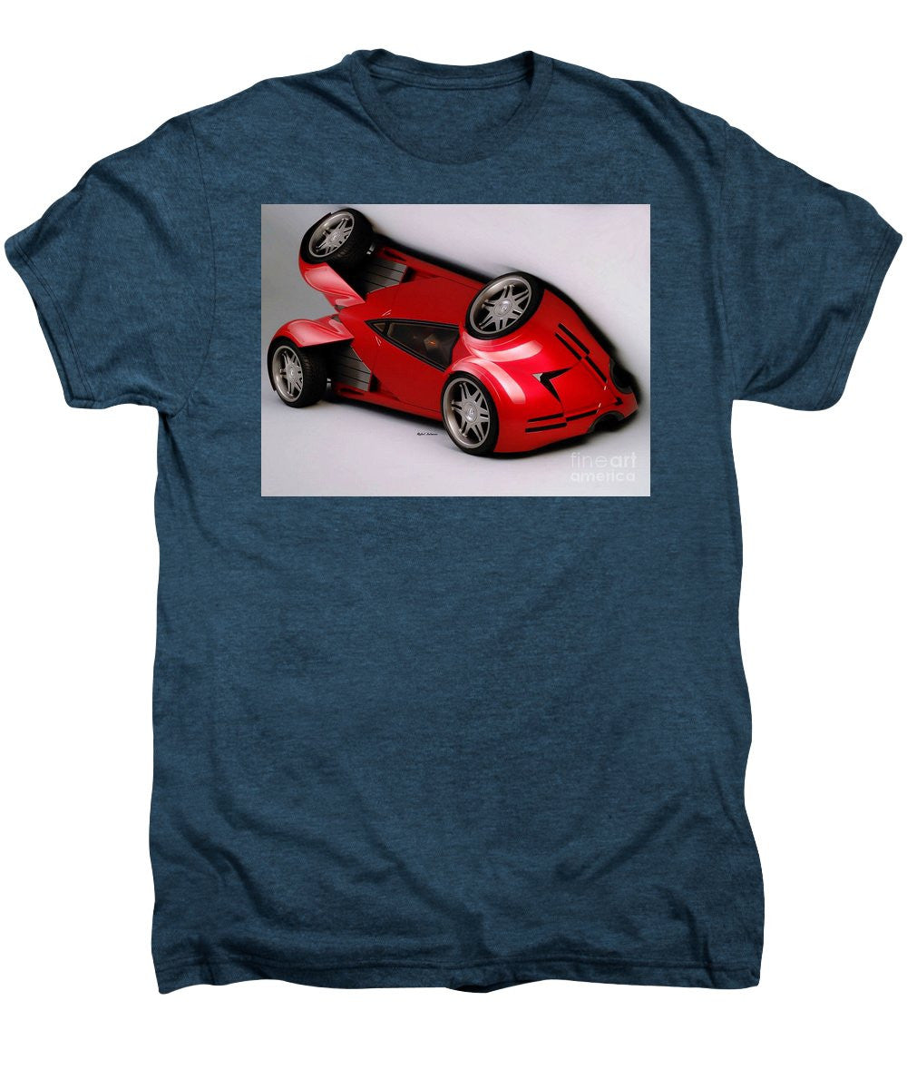 Men's Premium T-Shirt - Red Car 009