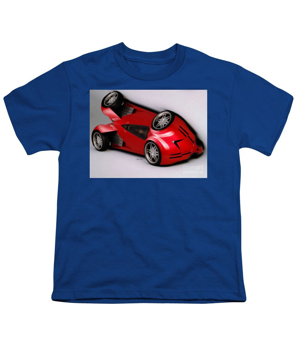 T-shirt pour jeunes - Voiture rouge 009