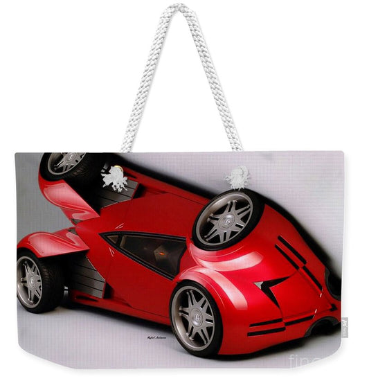 Sac fourre-tout pour week-end - Voiture rouge 009