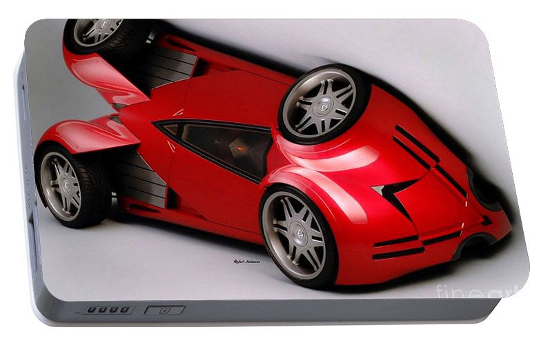 Portable Battery Charger - Red Car 009