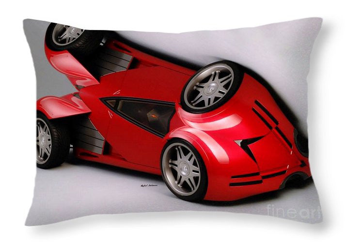 Throw Pillow - Red Car 009